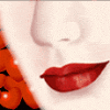 Gif animé bouche rouge